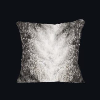 Mountain grey faux fur cushion